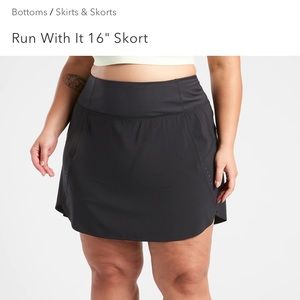Athleta Run With It 16" Skort Size 2X